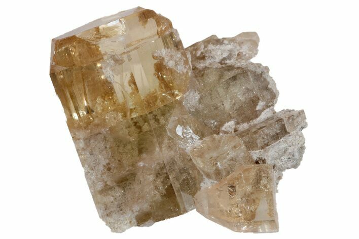 Lustrous Topaz Crystal Cluster - Guanajuato, Mexico #180816